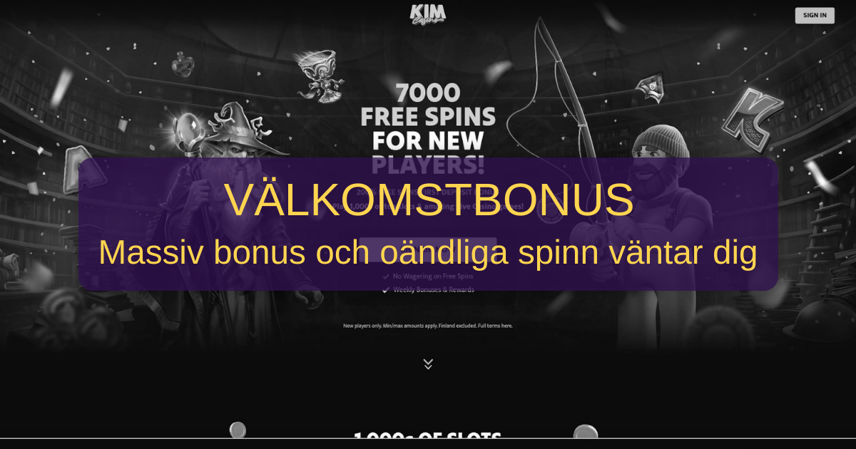 Kim Casino för svenska spelare